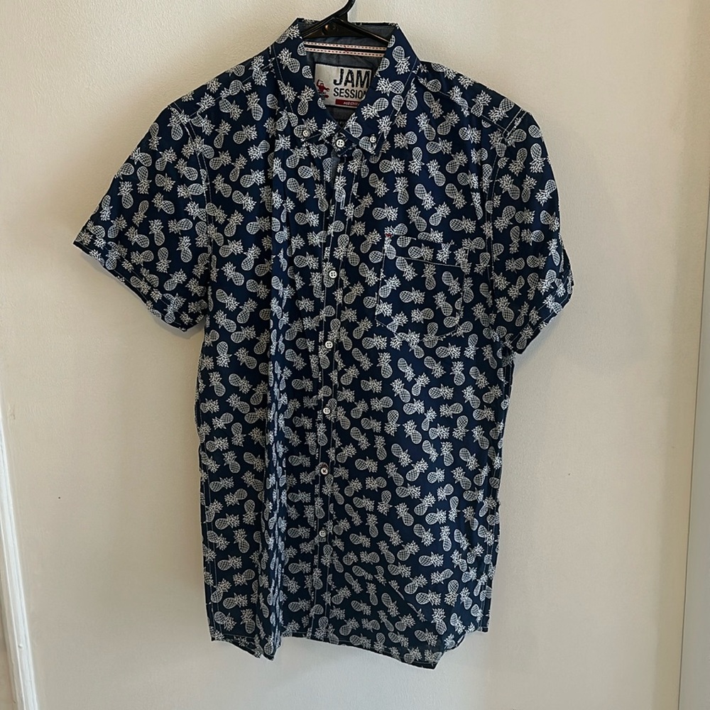 Pineapple button down shirt